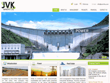 Tablet Screenshot of jvkinfra.com